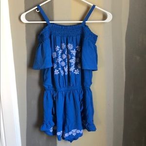 Bebe Romper - Royal Blue - Girls Large